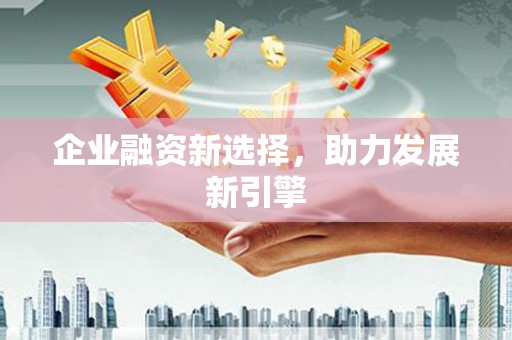 辛集企业融资新选择，助力发展新引擎