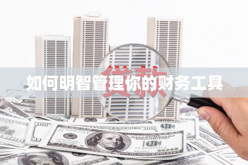 辛集如何明智管理你的财务工具