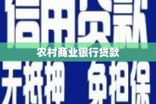 辛集农村商业银行贷款
