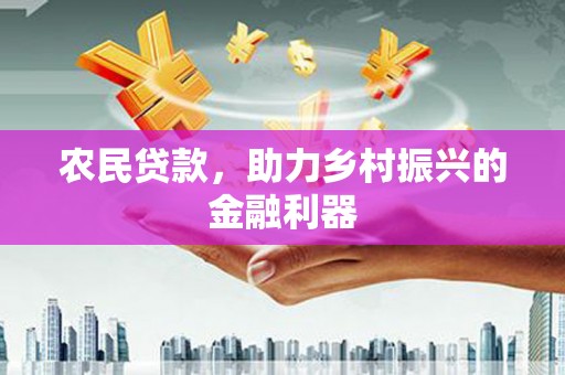 辛集农民贷款，助力乡村振兴的金融利器